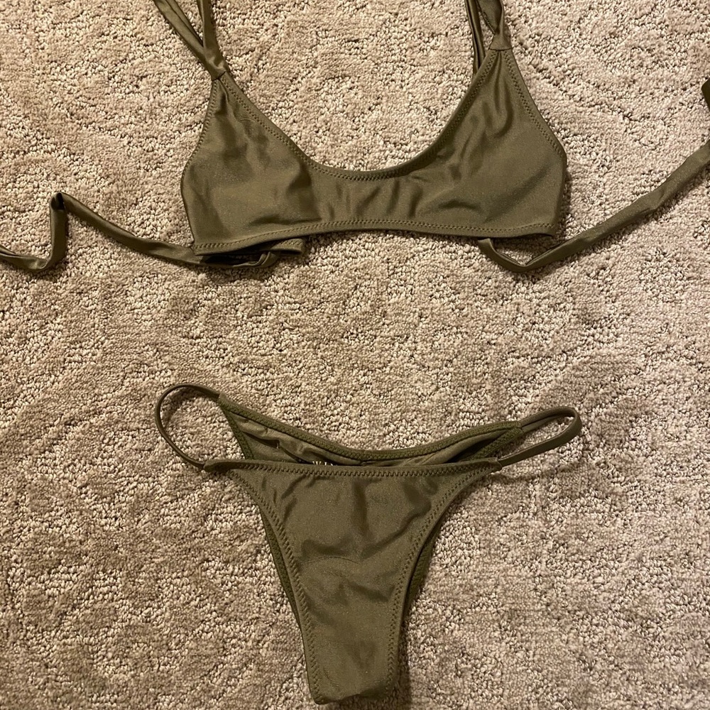 Stone Fox Swim hunter green bikini size S